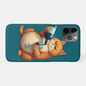 Luxus Tipsy Cat Moderne Kunst Illustration Case-Mate iPhone Hülle (Rückseite (Horizontal))