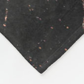 Luxus Trendy Marble Pink Black Fleecedecke (Ecke)