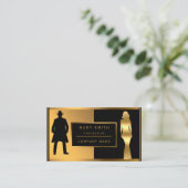 Luxus Trendy Mode hinzufügen Ihren Text Visitenkarte (Stehend Vorderseite)