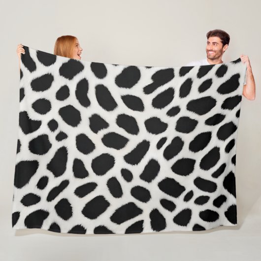 Luxus Trendy White Leopard Elegante Collection Fleecedecke (Beispiel)