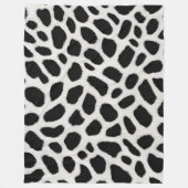 Luxus Trendy White Leopard Elegante Collection Fleecedecke (Vorderseite)
