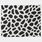 Luxus Trendy White Leopard Elegante Collection Fleecedecke (Vorderseite (Horizontal))