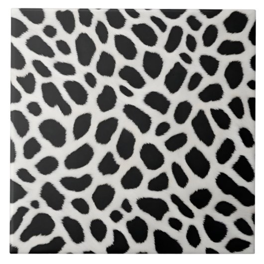Luxus Trendy White Leopard Elegante Collection Fliese (Vorderseite)