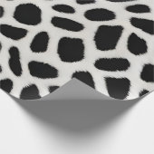Luxus Trendy White Leopard Elegante Collection Geschenkpapier (Ecke)