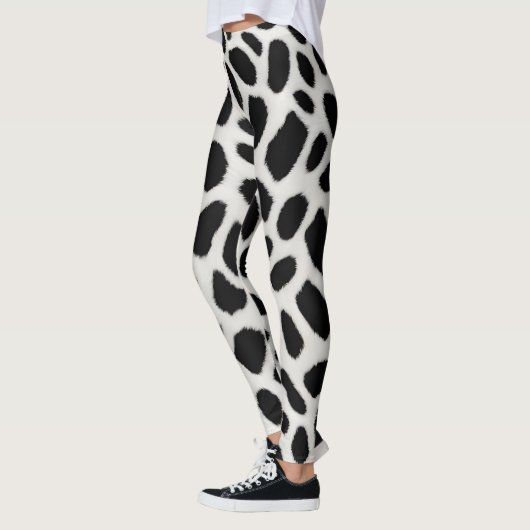 Luxus Trendy White Leopard Elegante Collection Leggings (Links)