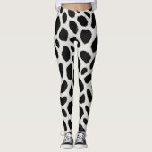 Luxus Trendy White Leopard Elegante Collection Leggings (Vorderseite)