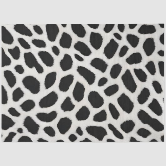 Luxus Trendy White Leopard Elegante Collection Seidenpapier (Vorderseite)