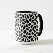 Luxus Trendy White Leopard Elegante Collection Tasse (VorderseiteRechts)