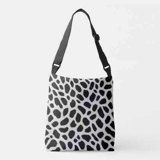 Luxus Trendy White Leopard Elegante Collection Tragetaschen Mit Langen Trägern (Vorderseite)