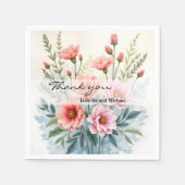Luxus-Trendy-Wildblumen-Schöne-Kollektion Serviette (Vorderseite)