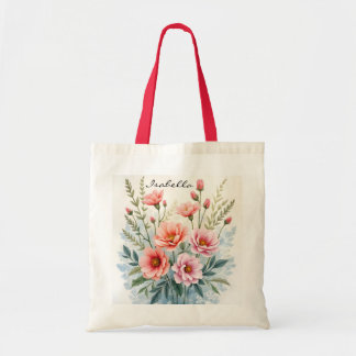 Luxus-Trendy-Wildblumen-Schöne-Kollektion Tragetasche