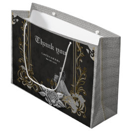 Luxus trifft Romantik. Große Geschenktüte