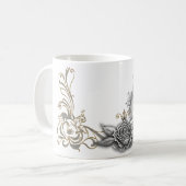 Luxus trifft Romantik. Kaffeetasse (Vorderseite Links)