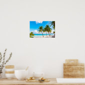 Luxus-Tropen-Resort-Strand Poster (Küche)