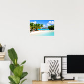 Luxus-Tropen-Resort-Strand Poster (Heimbüro)
