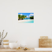Luxus-Tropen-Resort-Strand Poster (Küche)