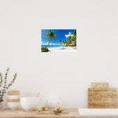 Luxus-Tropenresort-Strand Poster (Küche)
