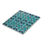 Luxus Türkis Geometrisches Diamant-Mosaik-Fliese Fliese (Seite)