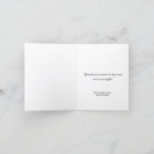 Luxus Türkis Gold Pinselstriche Danke (Innenseite)