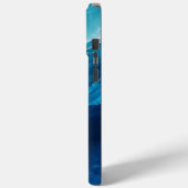 Luxus-Türkises Ozean-Fließen Case-Mate iPhone Hülle (Rückseite / Links)
