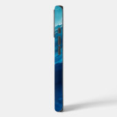 Luxus-Türkises Ozean-Fließen Case-Mate iPhone Hülle (Rückseite / Links)