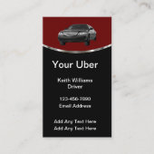 Luxus Uber Driver Business Cards Visitenkarte (Vorderseite)