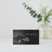 Luxus Uber Driver Car Service Business Card Visitenkarte (Stehend Vorderseite)