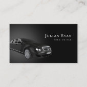 Luxus Uber Driver Car Service Business Card Visitenkarte (Vorderseite)