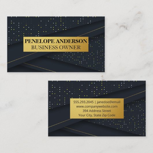 Luxus-Upholstermaterial Visitenkarte (Vorne/Hinten)