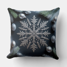 Luxus-Urlaubskatze - Snowflake Design Kissen