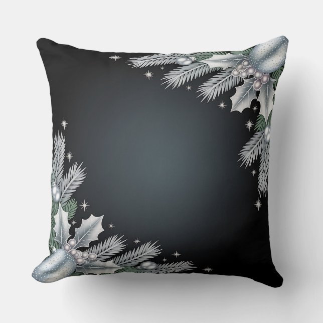 Luxus-Urlaubskatze - Snowflake Design Kissen (Vorderseite)