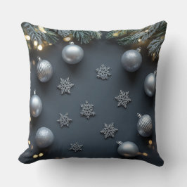 Luxus-Urlaubskatze - Snowflake Design Kissen