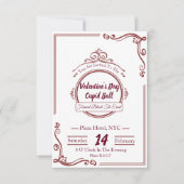 Luxus-Valentinstag-Einladungen Einladung (Vorderseite)