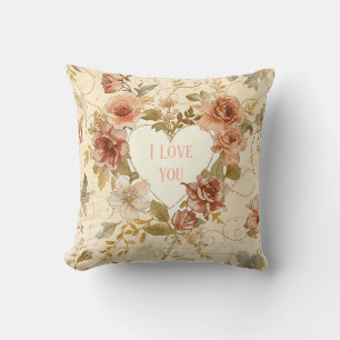 Luxus, Valentinstag, Ich liebe Dich, Rosen, Herz d Kissen