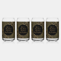 Luxus, Valentinstag, Schwarz Gold Blumen ,Pixel 