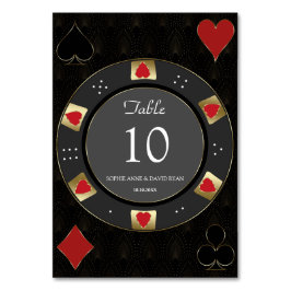 Luxus Vegas Gold Casino Poker Chip Hochzeit Tischnummer