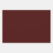 Luxus-Verbranntes-Maroon-Geschenkpapierbögen Geschenkpapier Set (Vorderseite)
