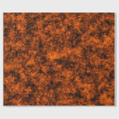 Luxus verbranntes Orange und schwarzer Marmor Geschenkpapier (Flach)