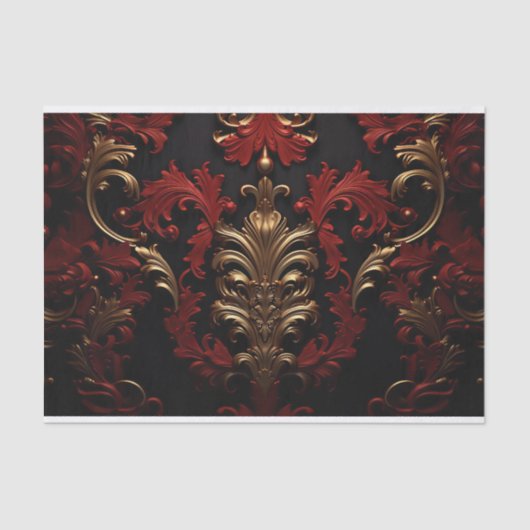 Luxus-Viktorianisch-Ornament II Seidenpapier (Vorderseite)