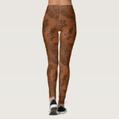 Luxus Vintag Brown Leggings (Rückseite)