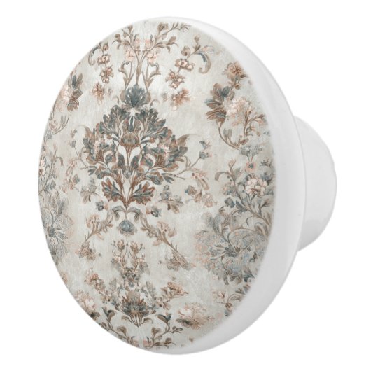Luxus-Vintage-Imperial-Blumenmuster Keramikknauf (Rechts)