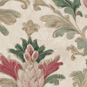 Luxus-Vintage-Imperial-Blumenmuster Tapete (Naht)
