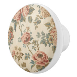 Luxus-Vintage-Indira-Blumenmuster Keramikknauf
