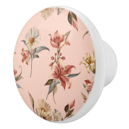 Luxus-Vintage-Indira-Blumenmuster Keramikknauf