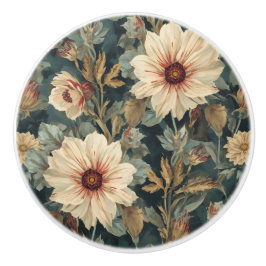 Luxus-Vintage-Indira-Blumenmuster Keramikknauf