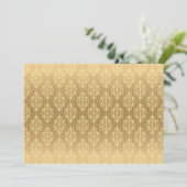 Luxus-Vintage-Muster 2 Save The Date (Stehend Vorderseite)