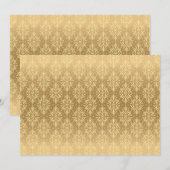 Luxus-Vintage-Muster 2 Save The Date (Vorne/Hinten)