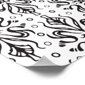 Luxus-Vintage-Muster 4 Poster (Ecke)