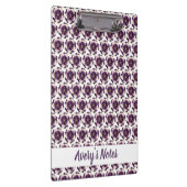Luxus Violet Ivory Blumenname Klemmbrett (Rechts)