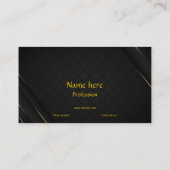 Luxus-Visitenkarte, Gold für Unternehmen Visitenkarte (Rückseite)